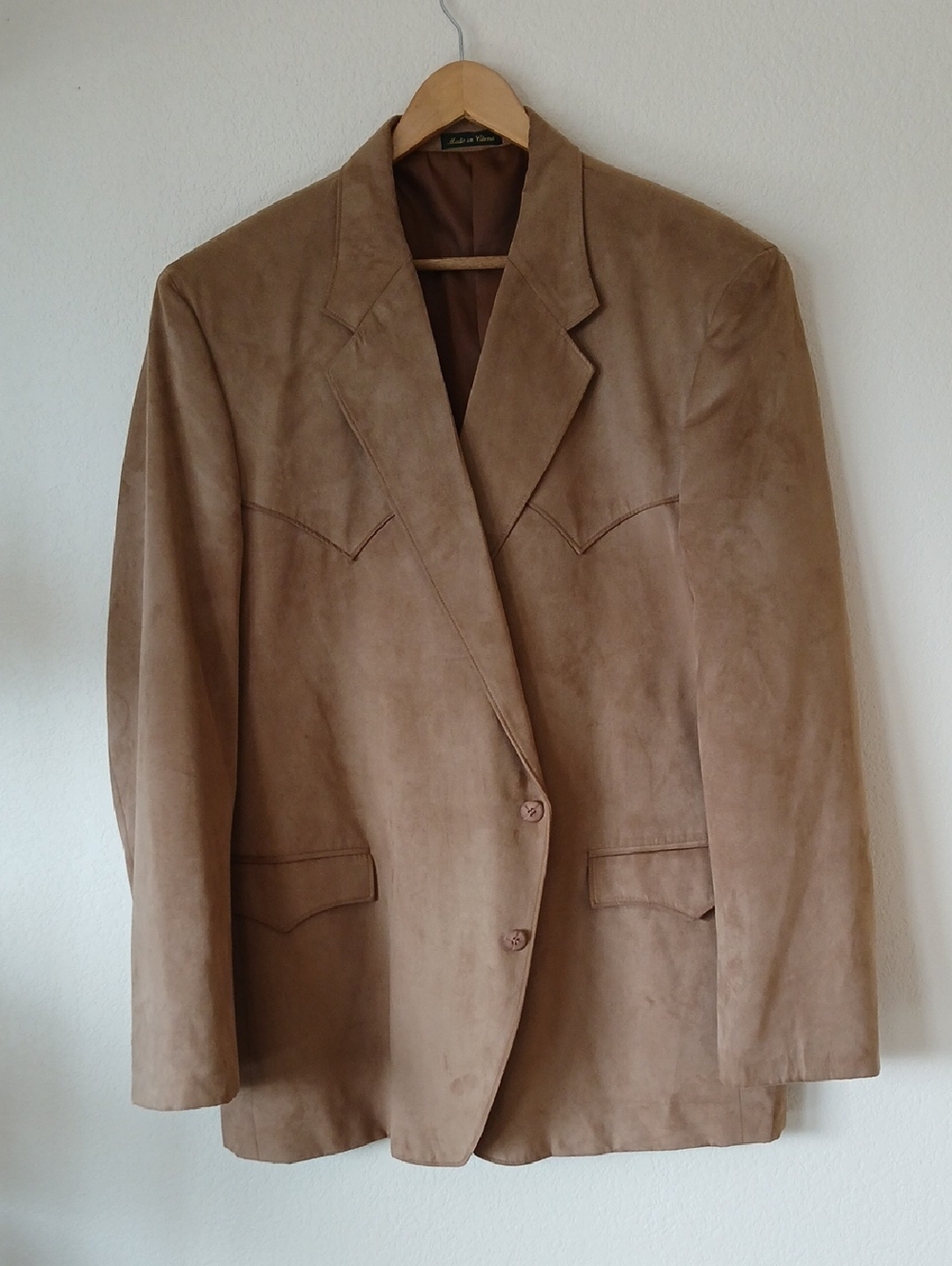 Circle S Men's Microsuede Sportcoat Blazer 50L - Picture 2 of 7